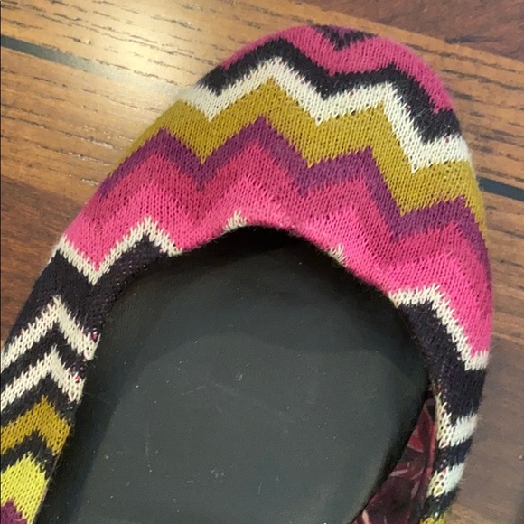 Missoni for Target Pink Green Chevron Flats - Picture 2 of 4